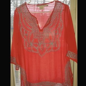 Gretchen Scott sheer Tunic
